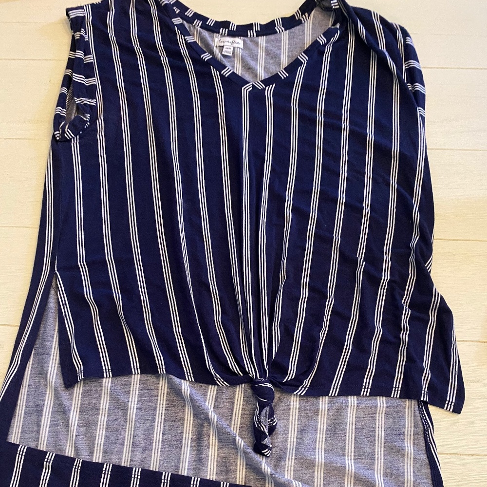 High Low Striped Shirt
